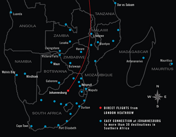 South African Airways Destinations 